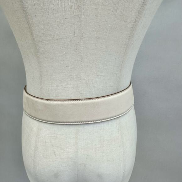 Paloma Picasso Signature "X" Beige Leather Belt Gold
Size Large L/80 Italy - Picture 11 of 16